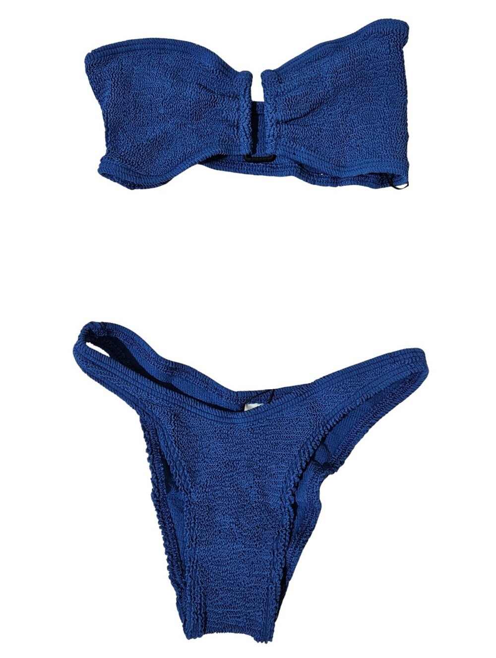 Bond-Eye Bikini Set Blake Bandeau/Scene Brief Lake Blue Swimsuit NWT